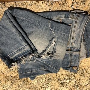 Mavi sz 2 Aiden Distressed Frayed Hem Skinny Jeans
